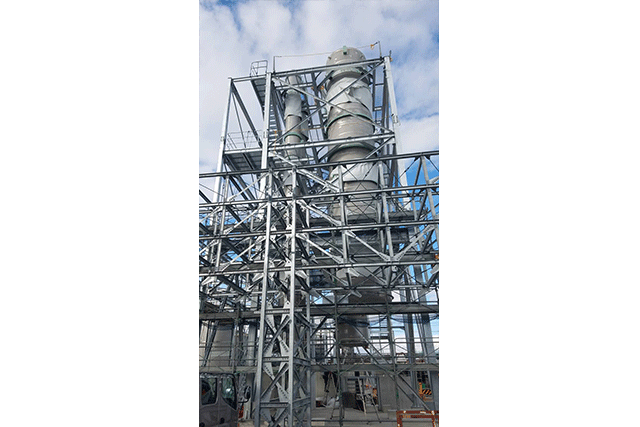 鉄骨建て方 タンク工事は別途 大垣市 岐阜県で鉄骨工事 鉄骨建方なら一流の鉄骨鳶がいる岐阜市の日比野興業へ